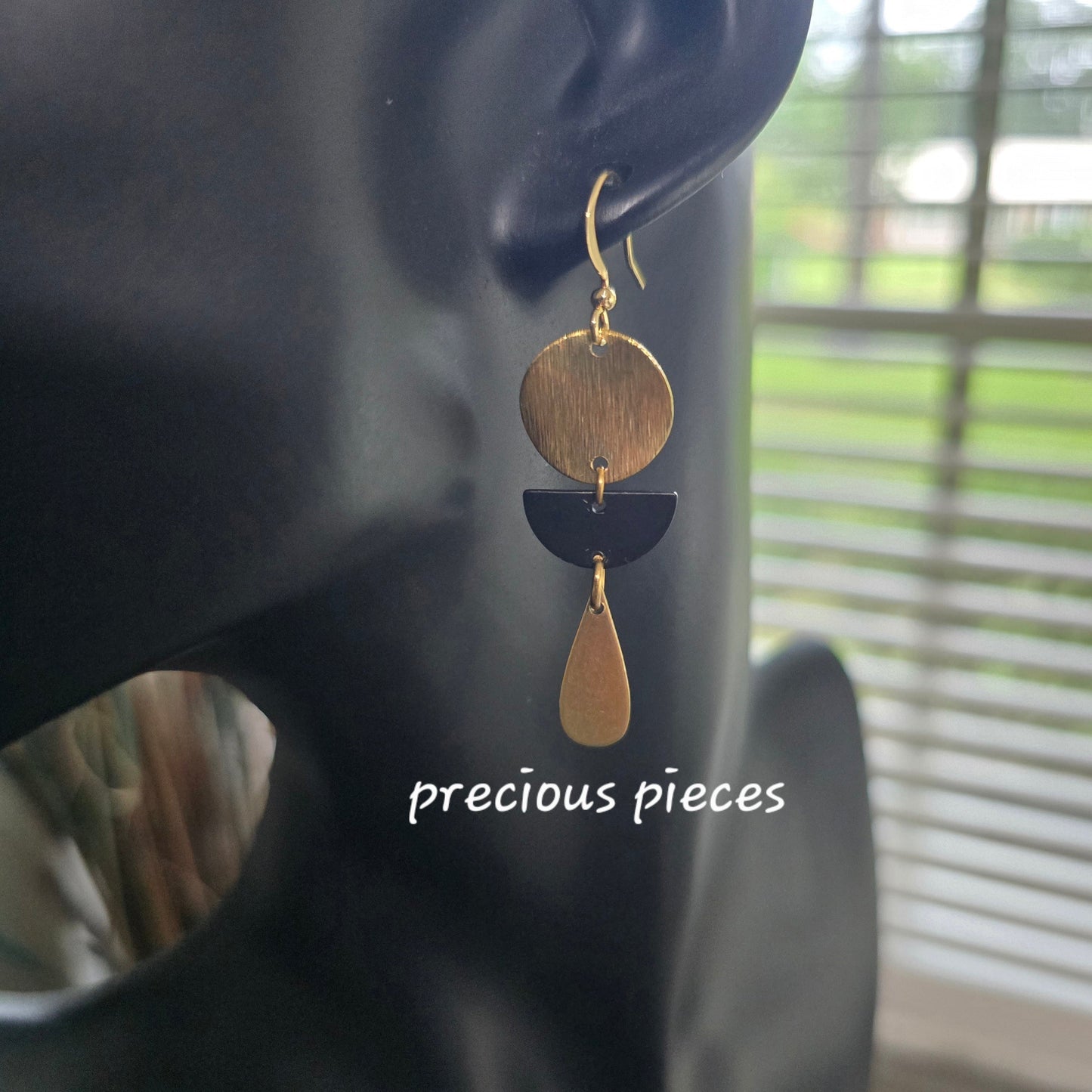 Brass Teardrop Earrings