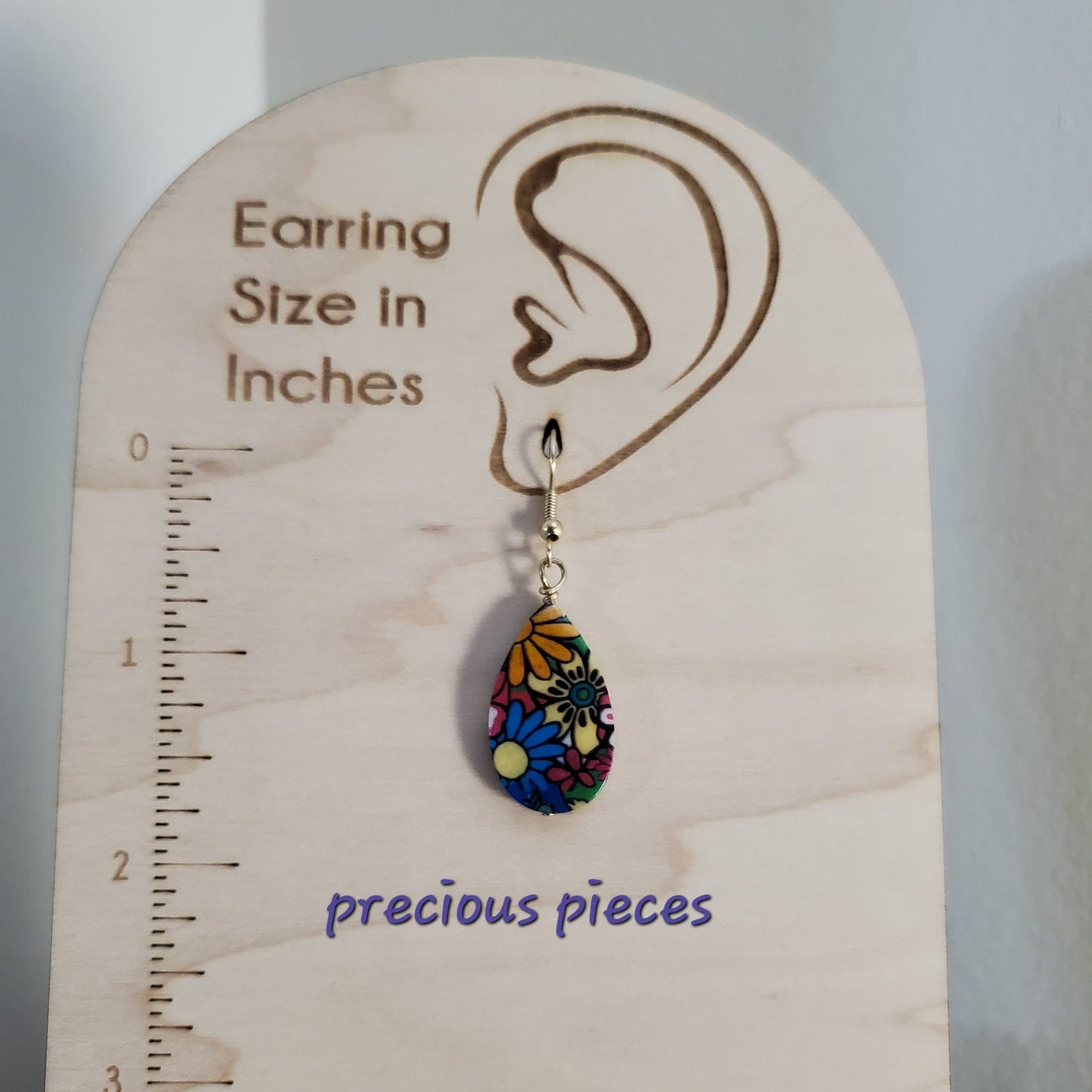 Floral Teardrop Earrings