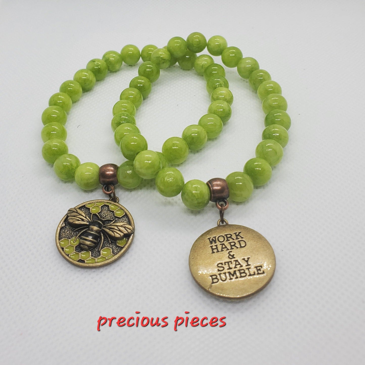 Work Hard Bumble Bee Bracelet