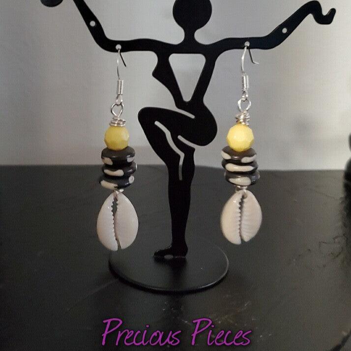 Cowrie Shell Earrings (Click picture for more colors)