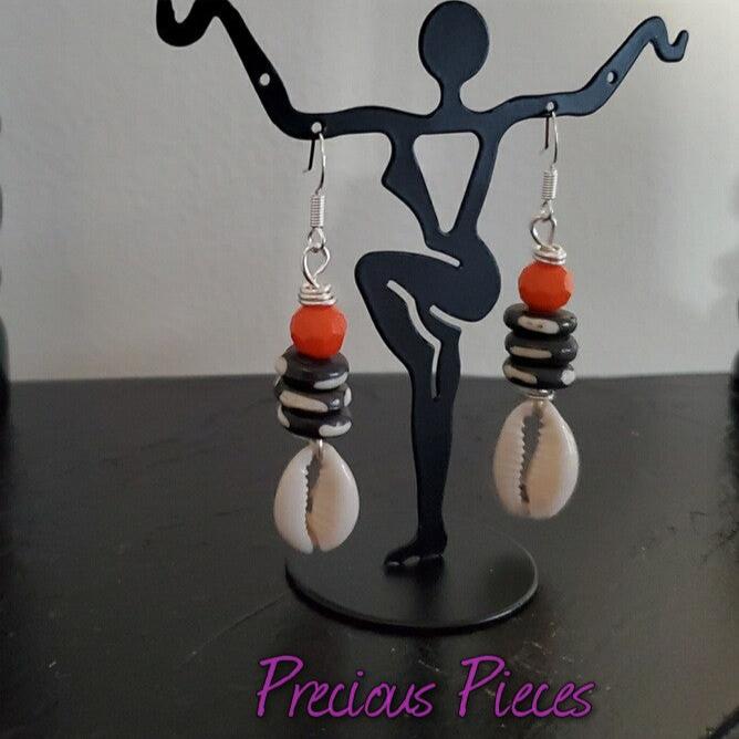 Cowrie Shell Earrings (Click picture for more colors)