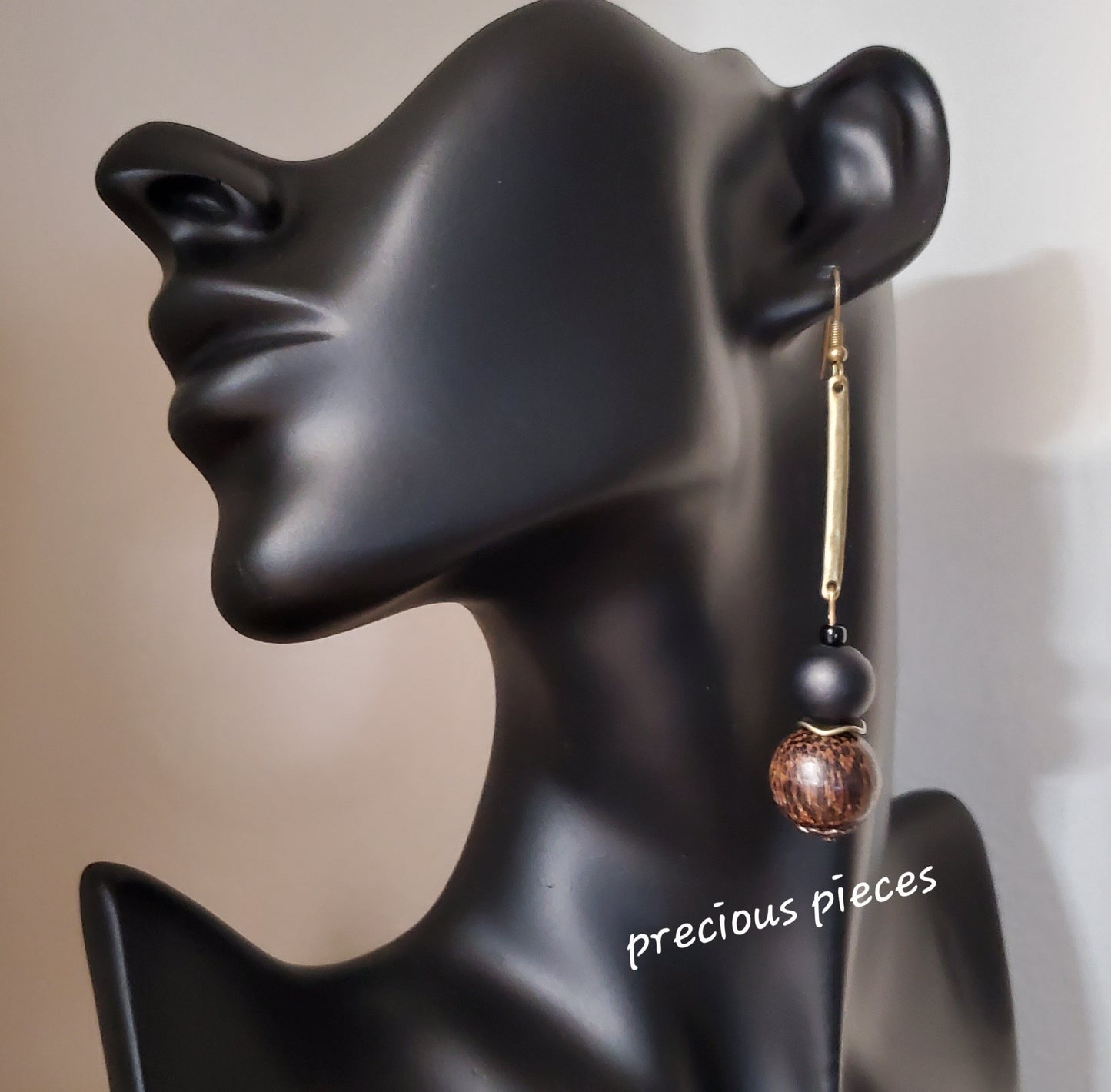 Wood Dangle Earrings