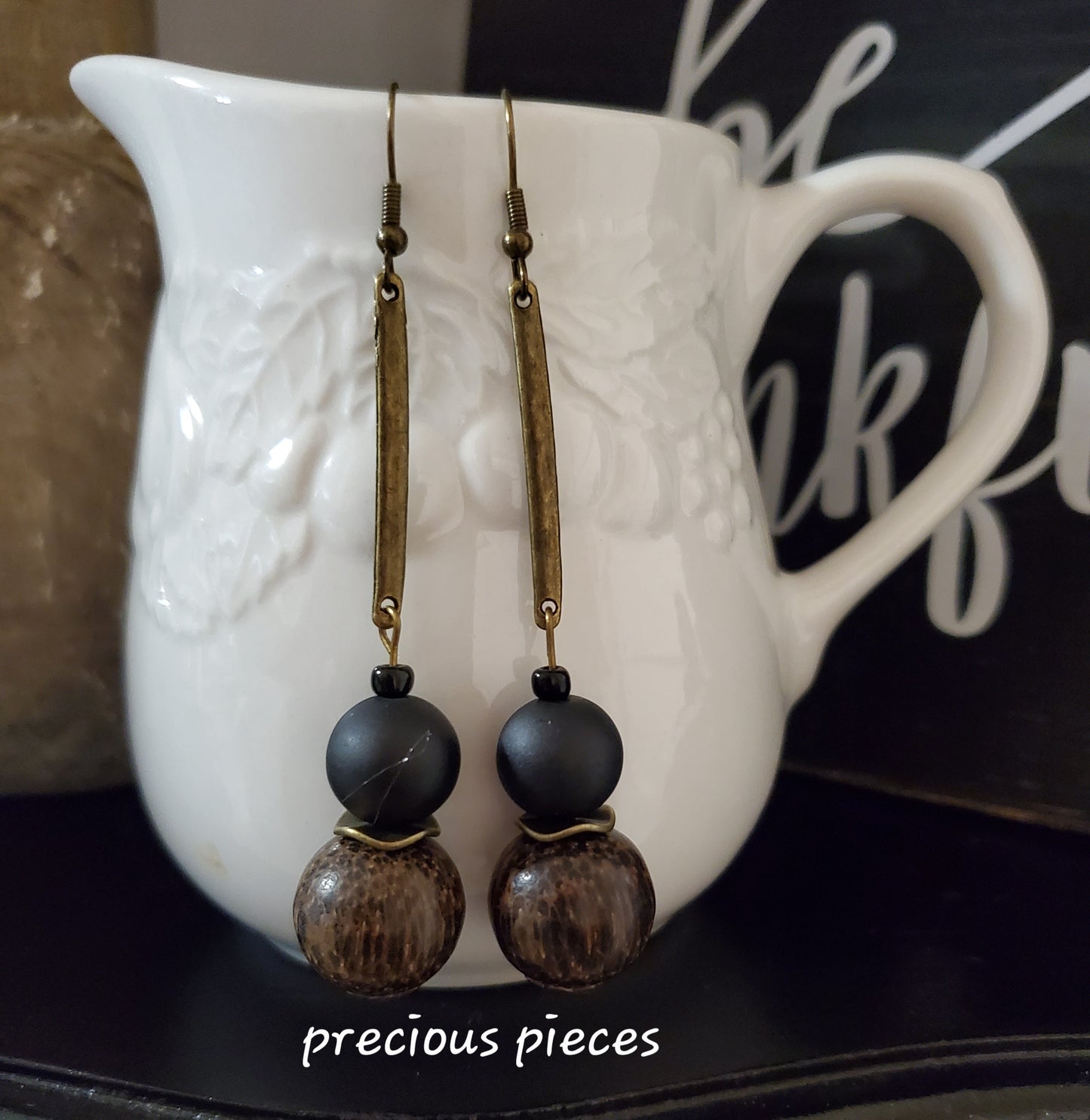 Wood Dangle Earrings