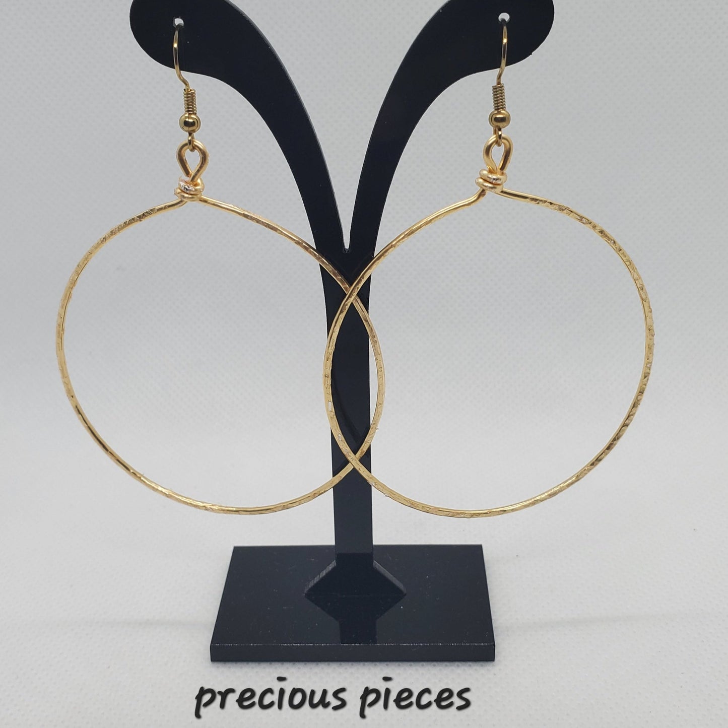 Hammered Hoop Earrings