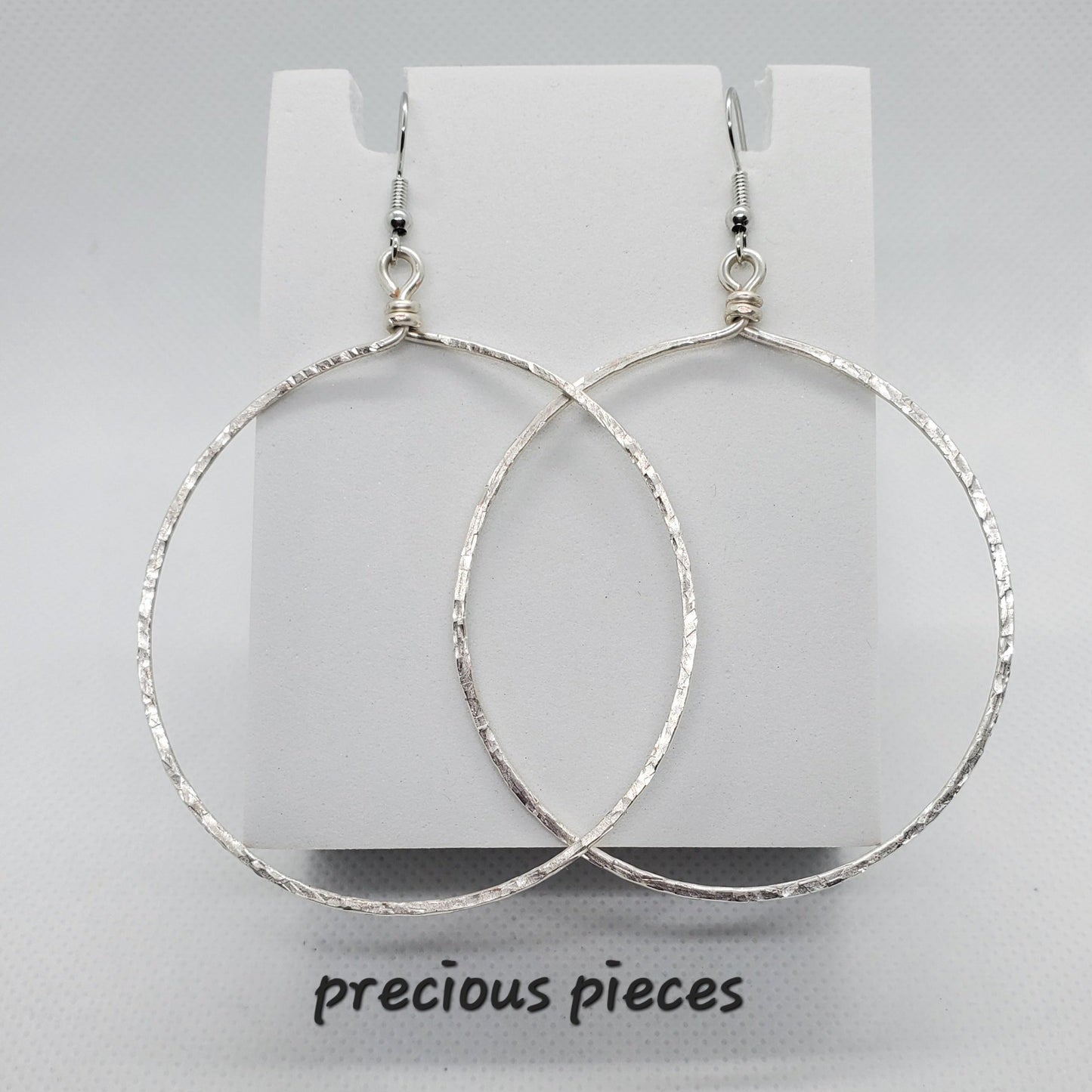 Hammered Hoop Earrings