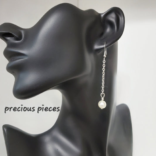 Pearl Chain Earrings