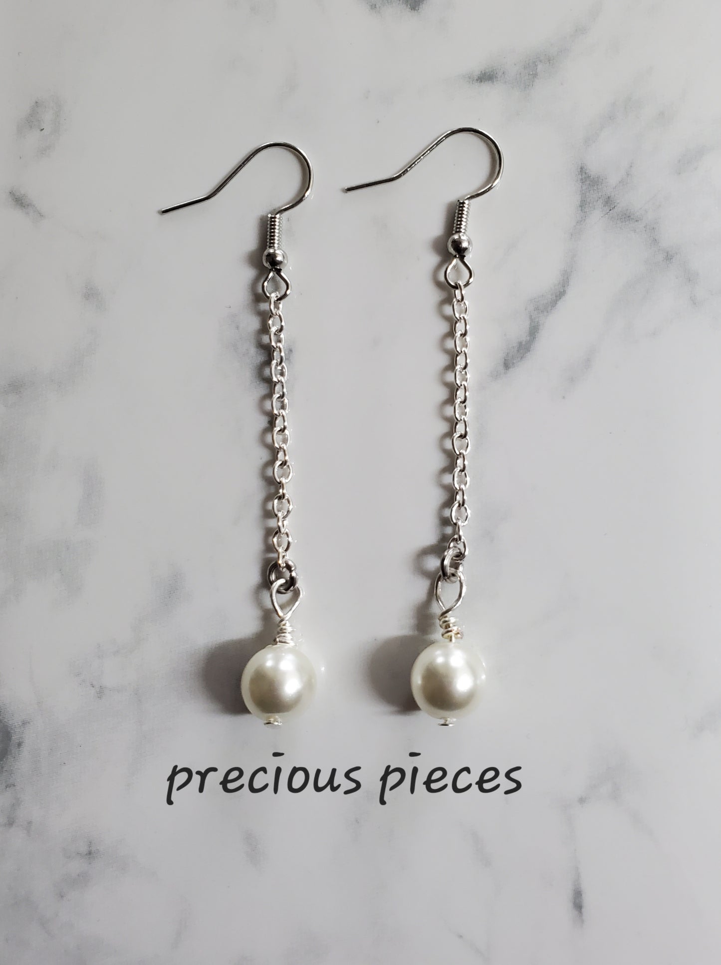 Pearl Chain Earrings