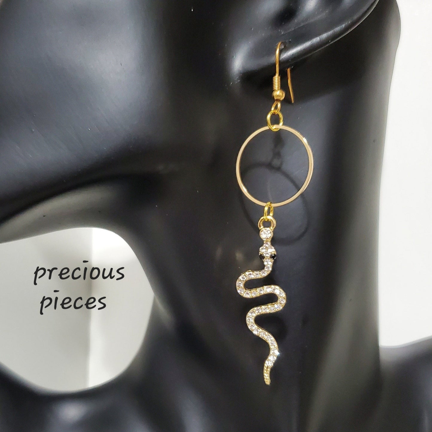 Dangle Snake Earrings