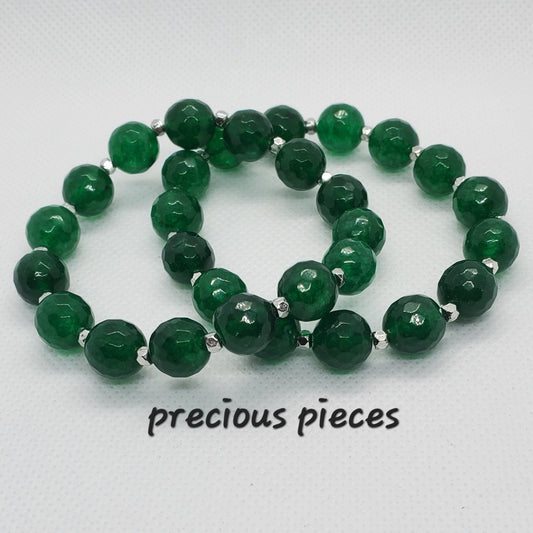 Quartz and Aventurine Beaded Bracelets