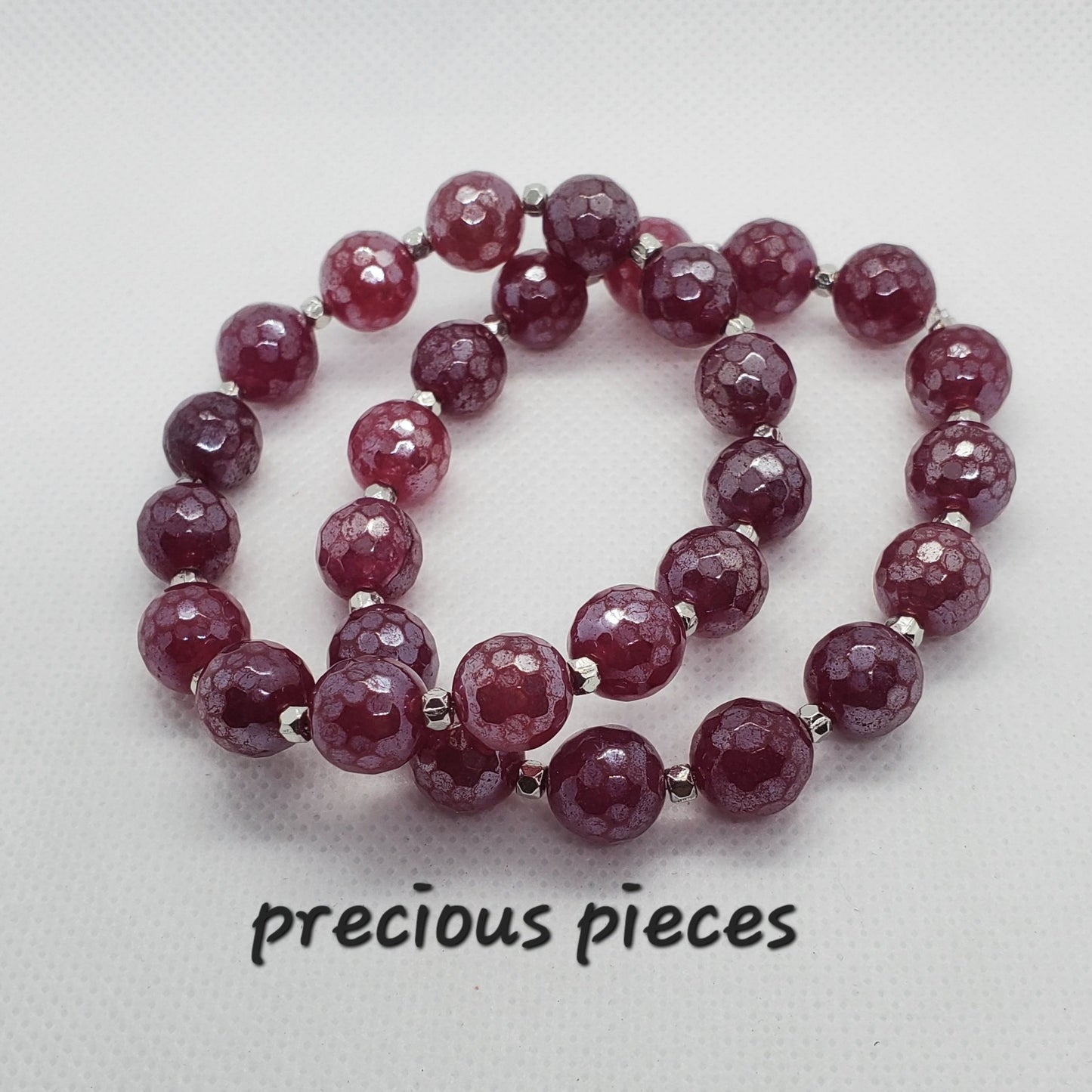 Quartz and Aventurine Beaded Bracelets