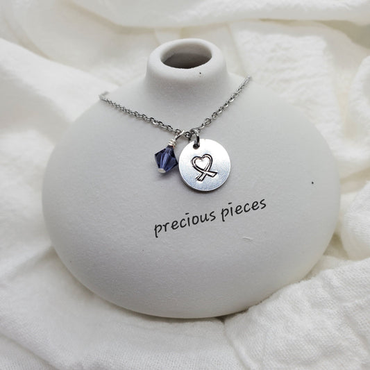 Dainty Domestic Violence Awareness Necklace