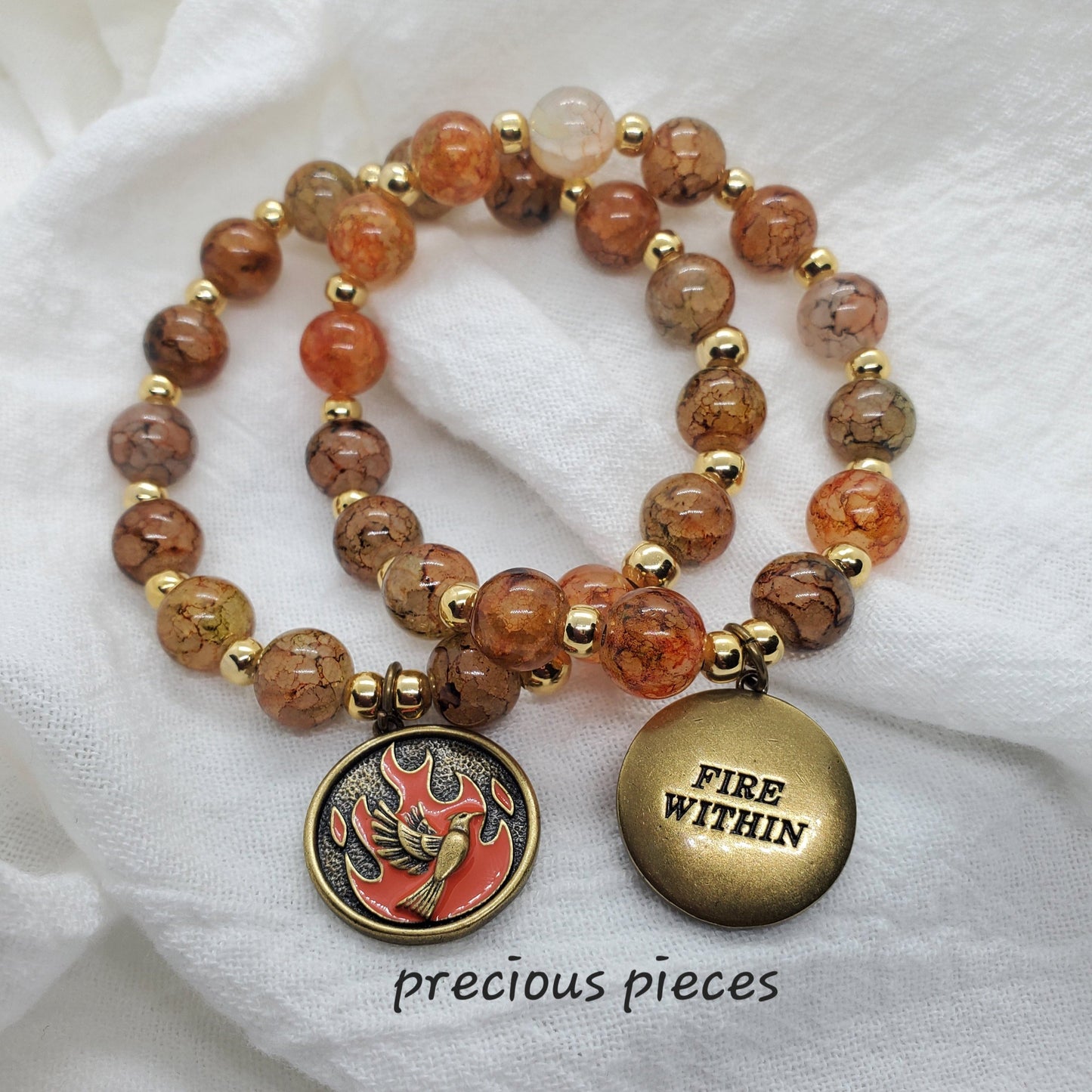 Fire Within Beaded Bracelet