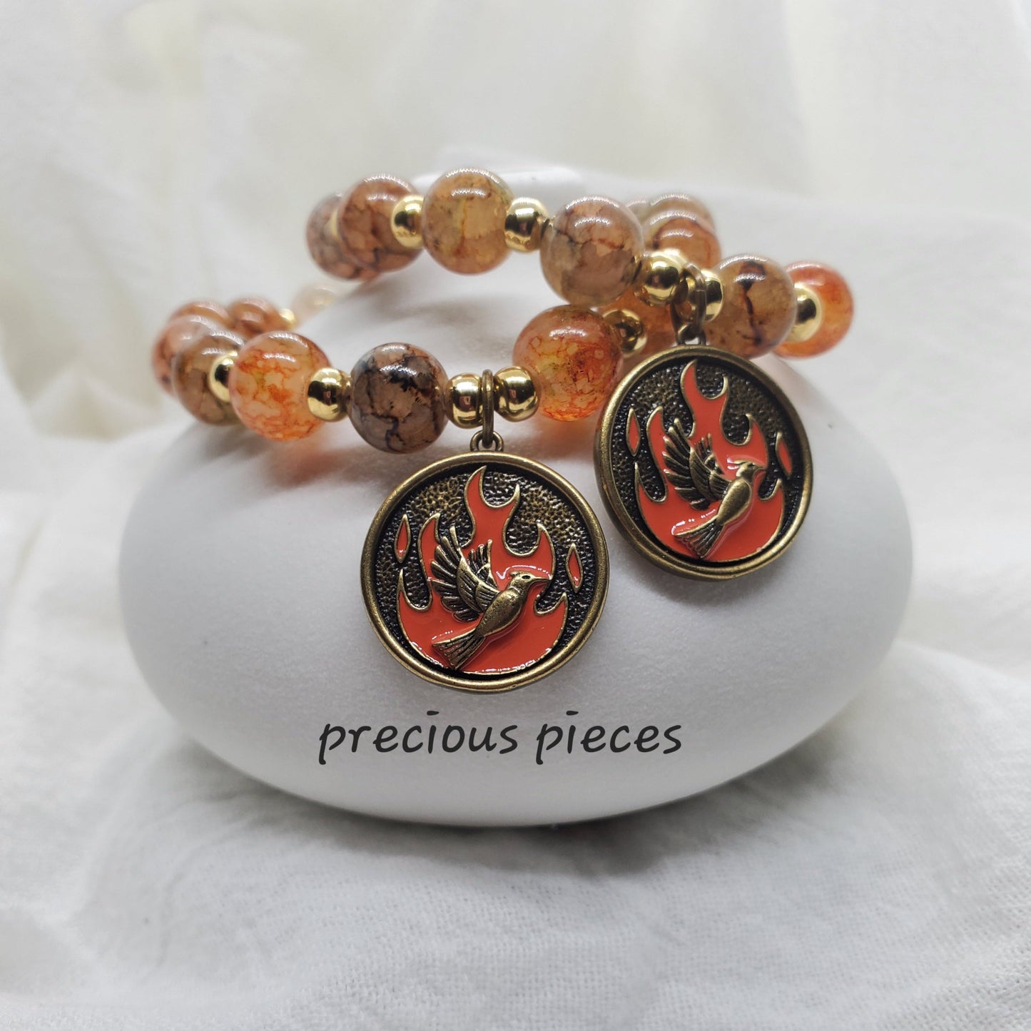 Fire Within Beaded Bracelet