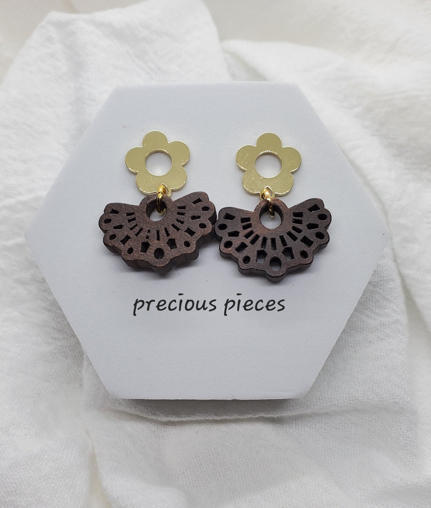 Wood Dangle Earrings