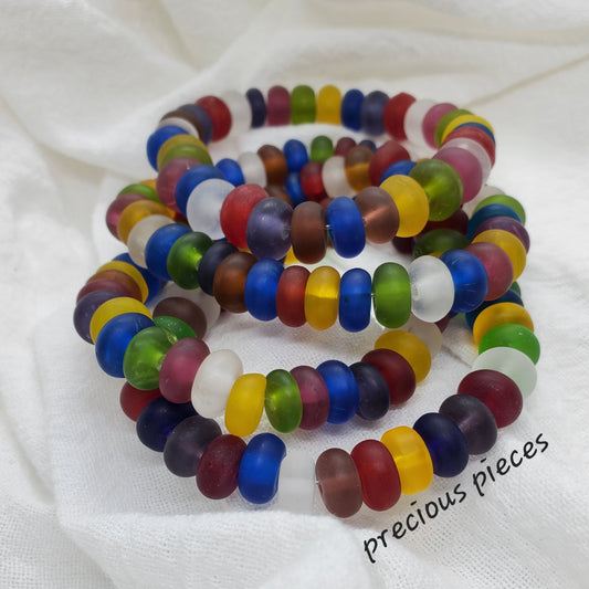 Colorful Glass Beaded Bracelets