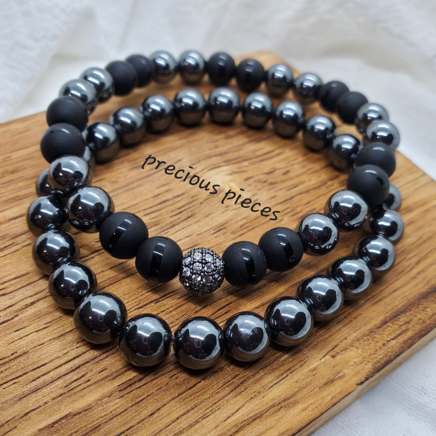 Men's Classic Matte Onyx Beaded Bracelets