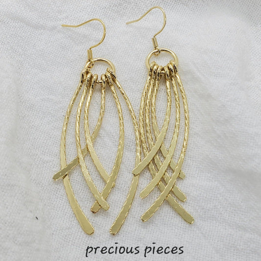 Gold Tassel Earrings