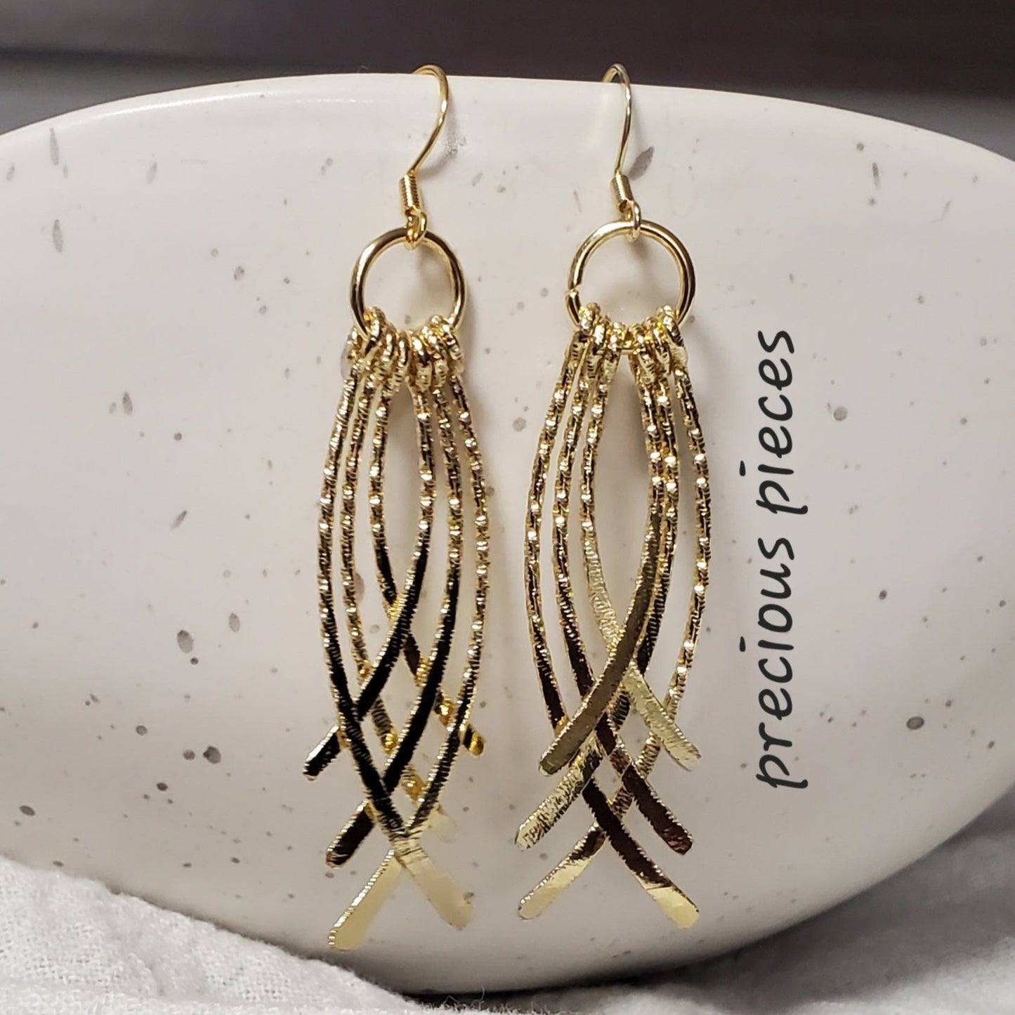 Gold Tassel Earrings