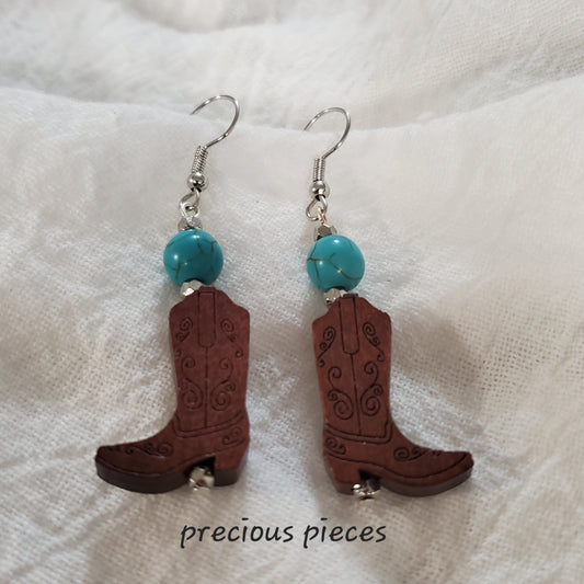 Cowgirl Boots Earrings