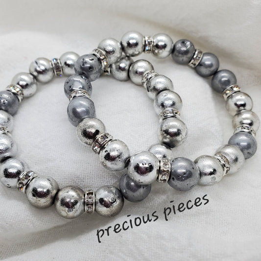 Silver Genuine Stone Bracelets