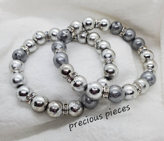 Silver Genuine Stone Bracelets