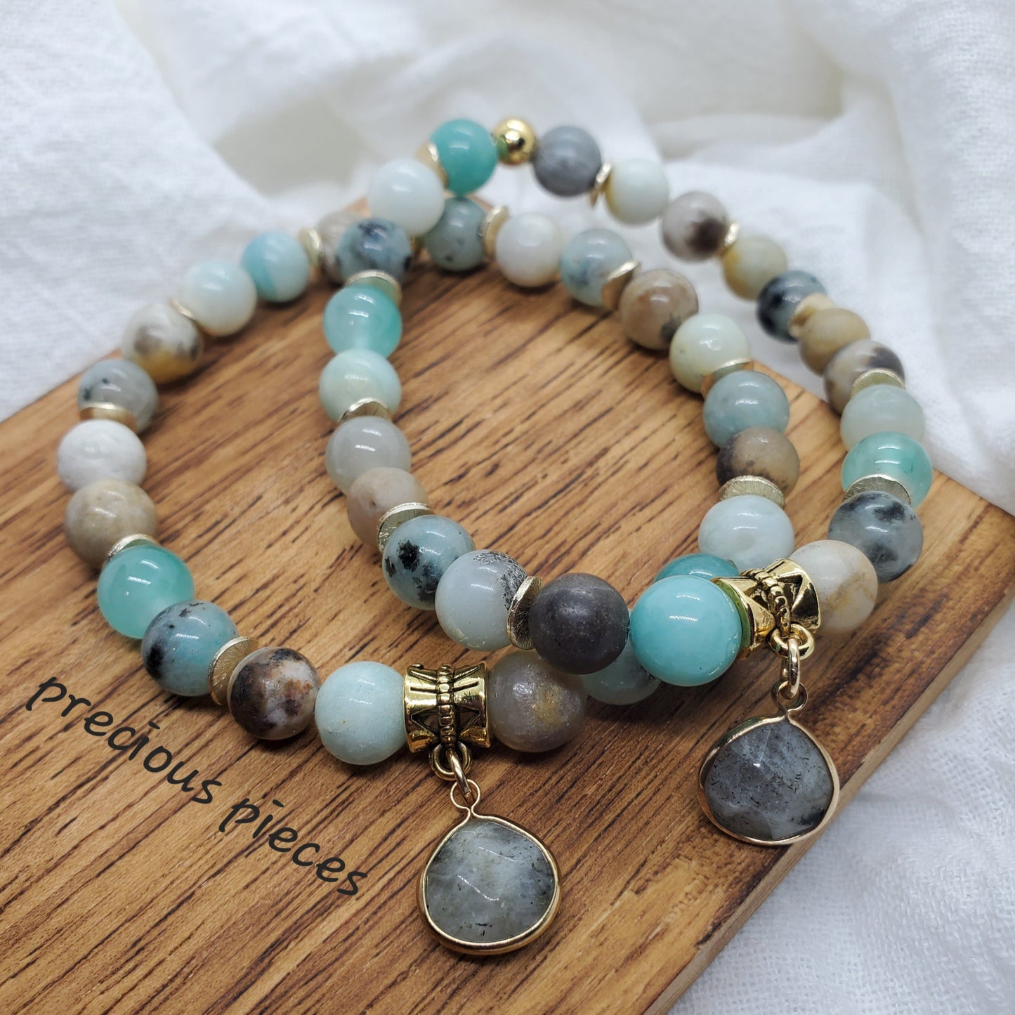 Amazonite Mix Beaded Bracelets