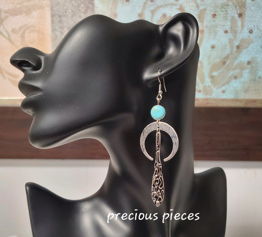 Spoon Handle Dangle Earrings