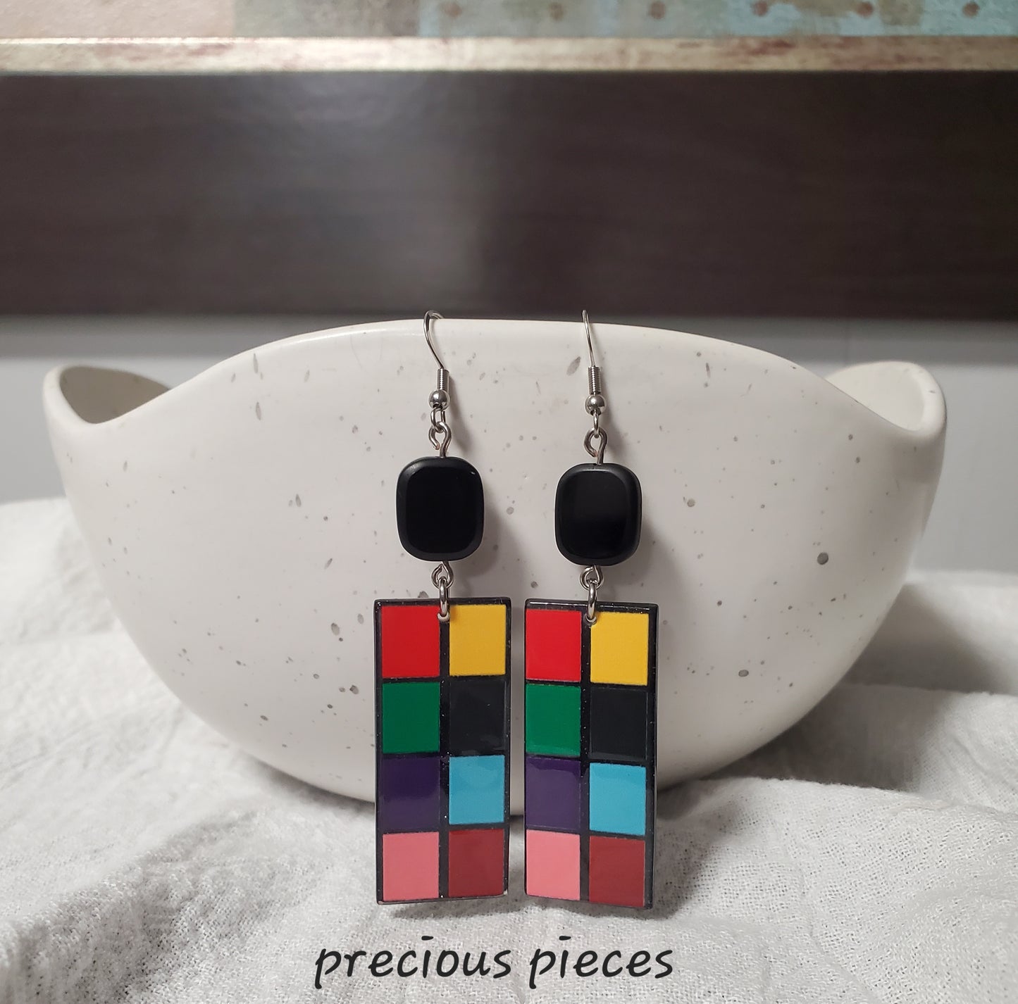 Rubik's Cube Earrings