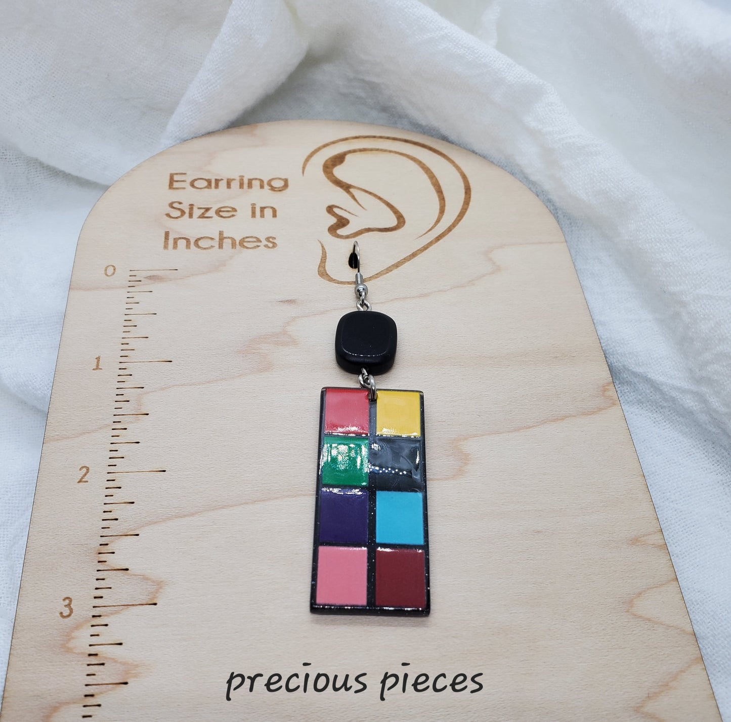 Rubik's Cube Earrings