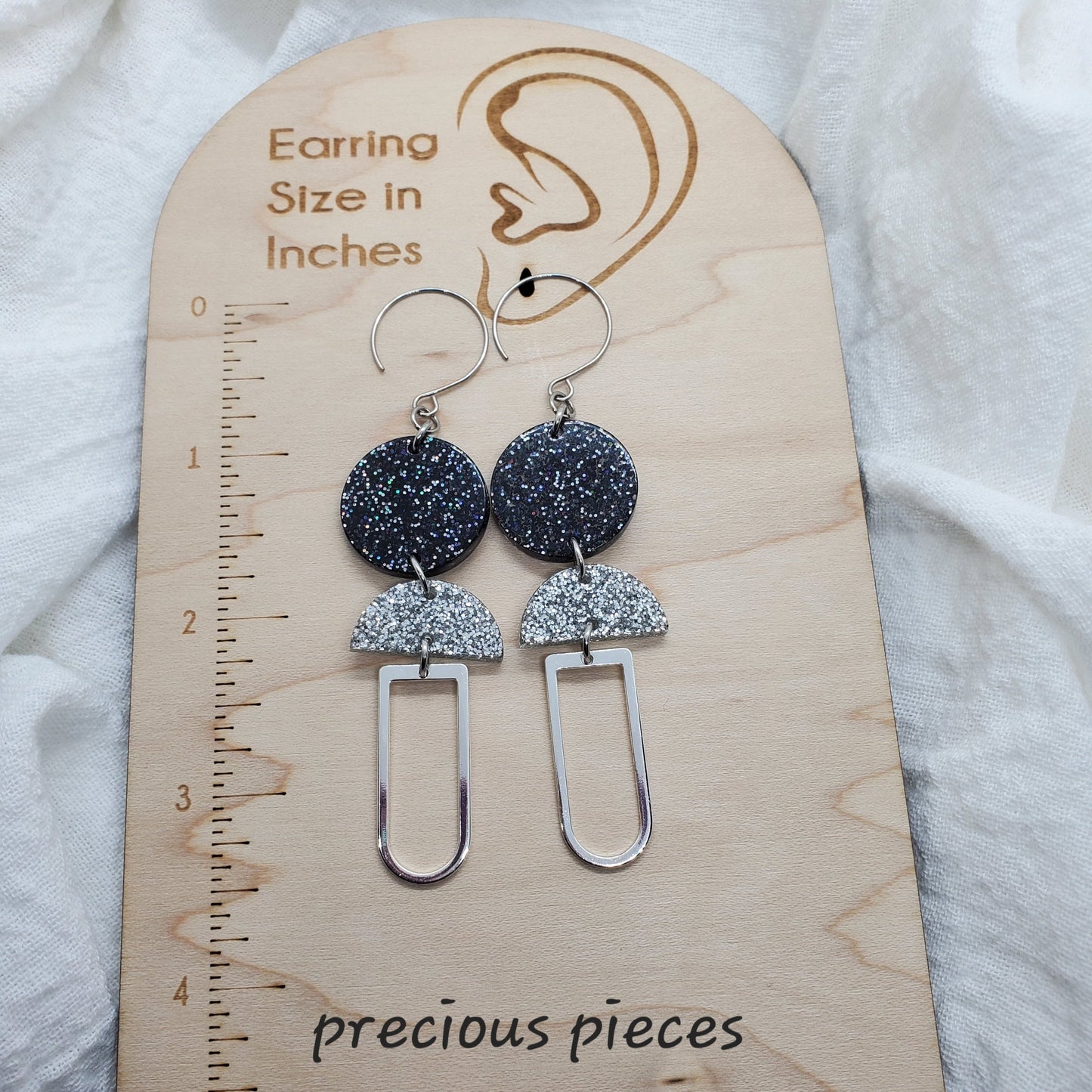 Glitter Dangle Earrings