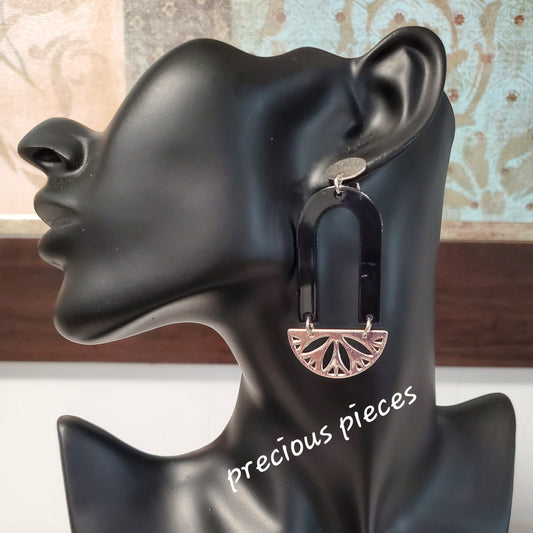 Acrylic Arch Earrings