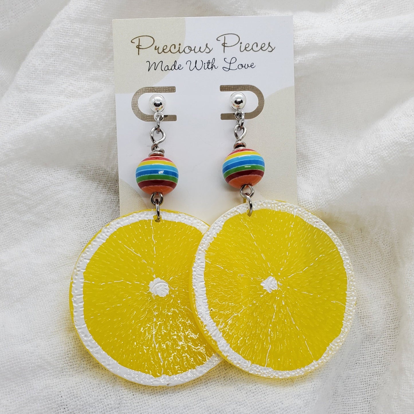 Lemon Slice Earrings