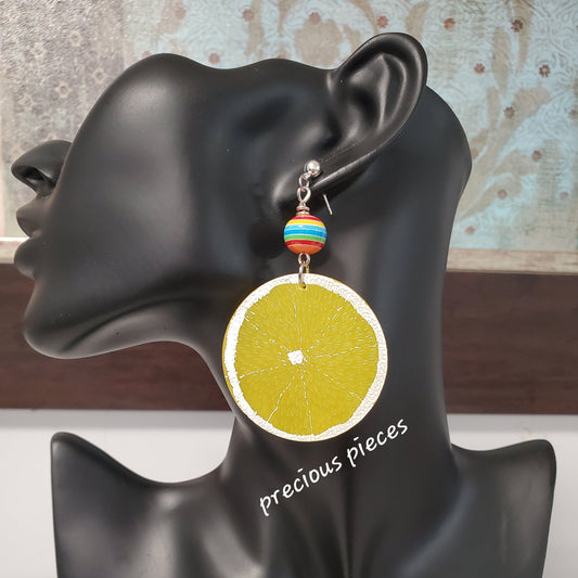 Lemon Slice Earrings