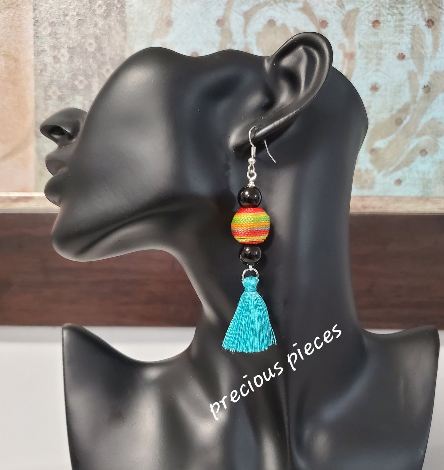 Multicolored Tassel Earrings