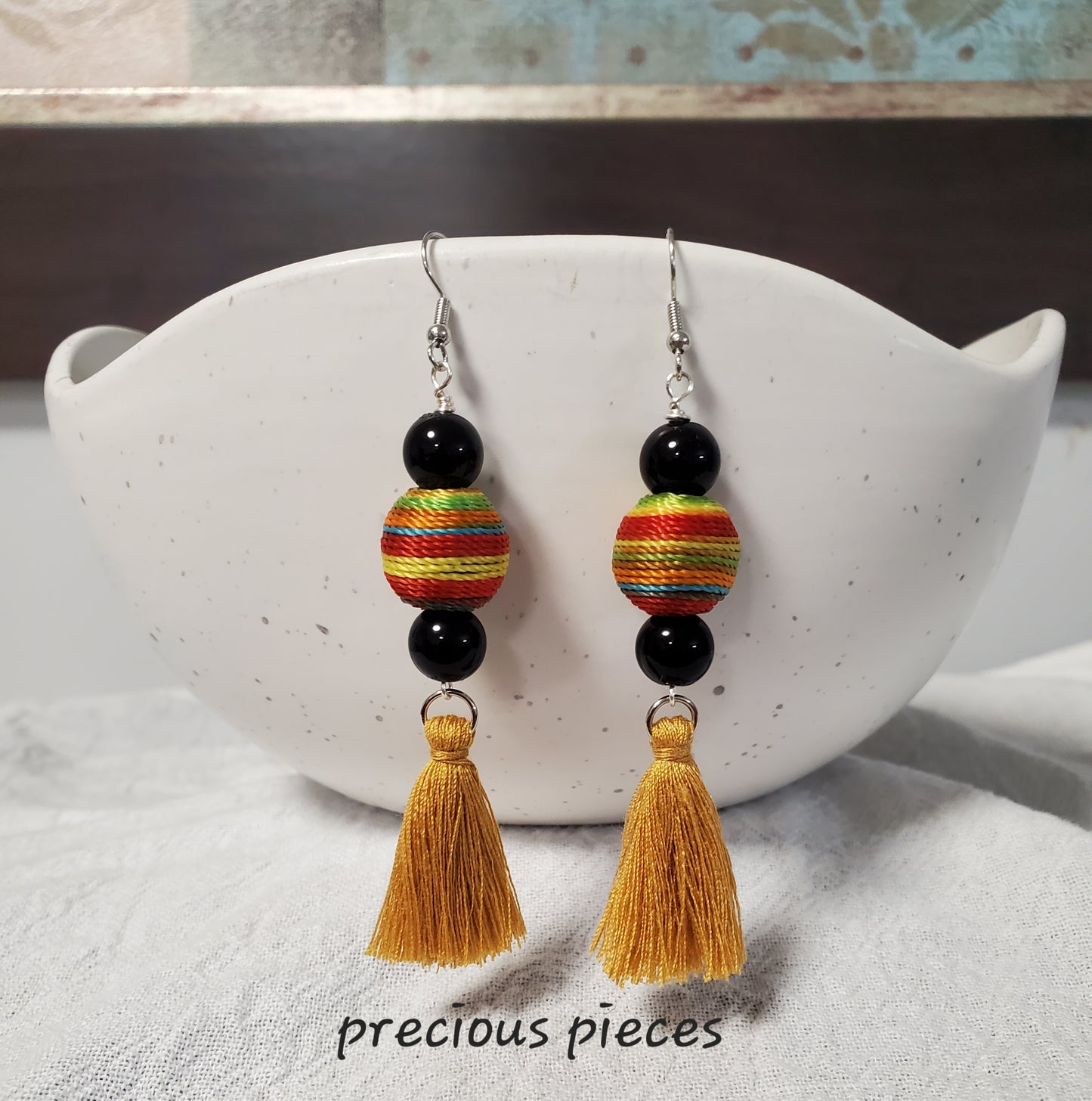 Multicolored Tassel Earrings