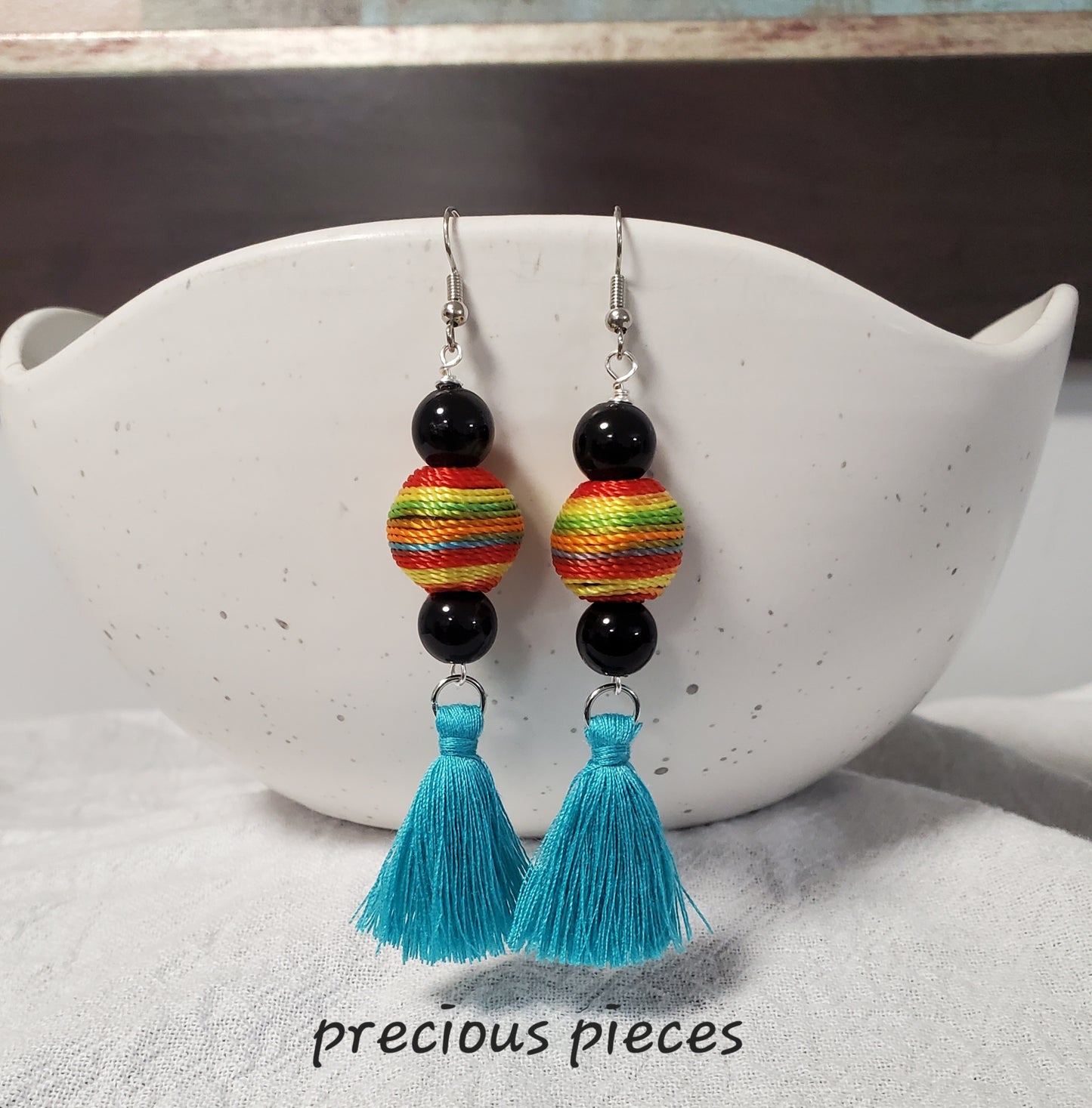 Multicolored Tassel Earrings