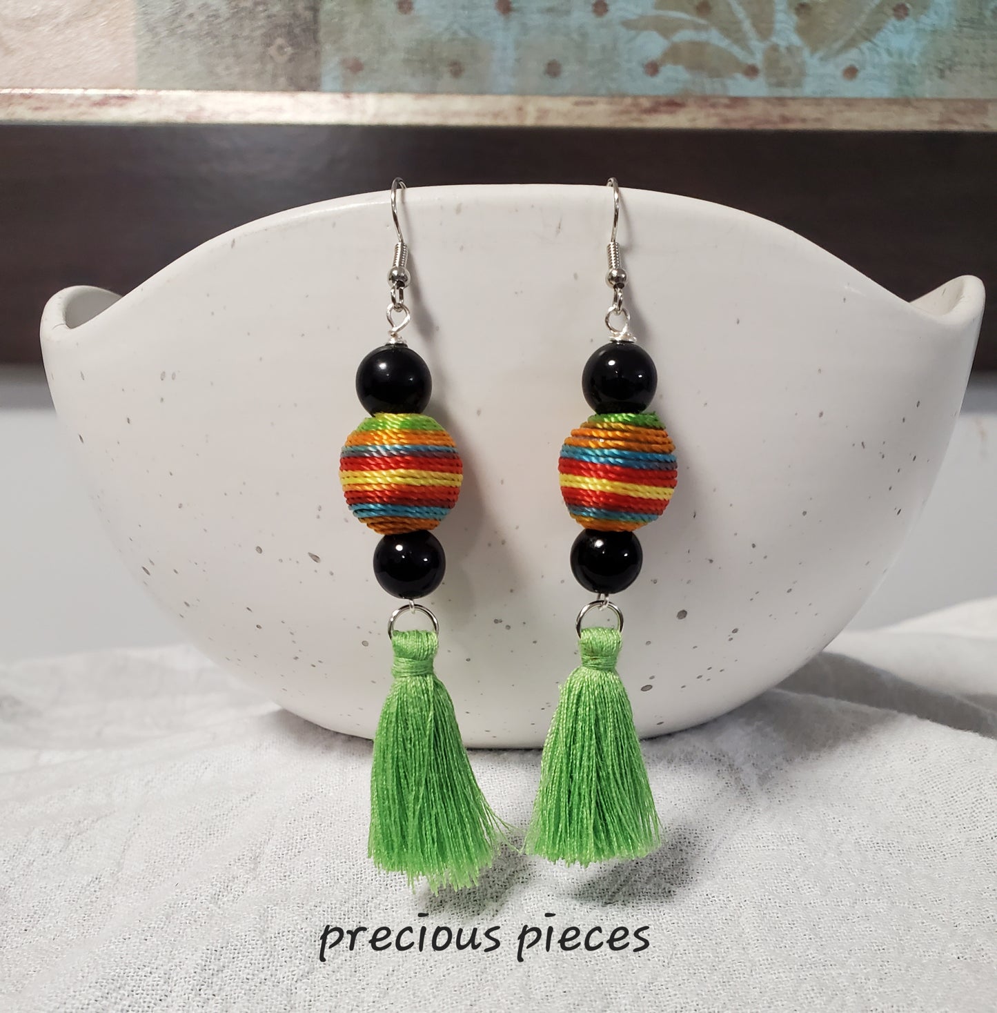 Multicolored Tassel Earrings