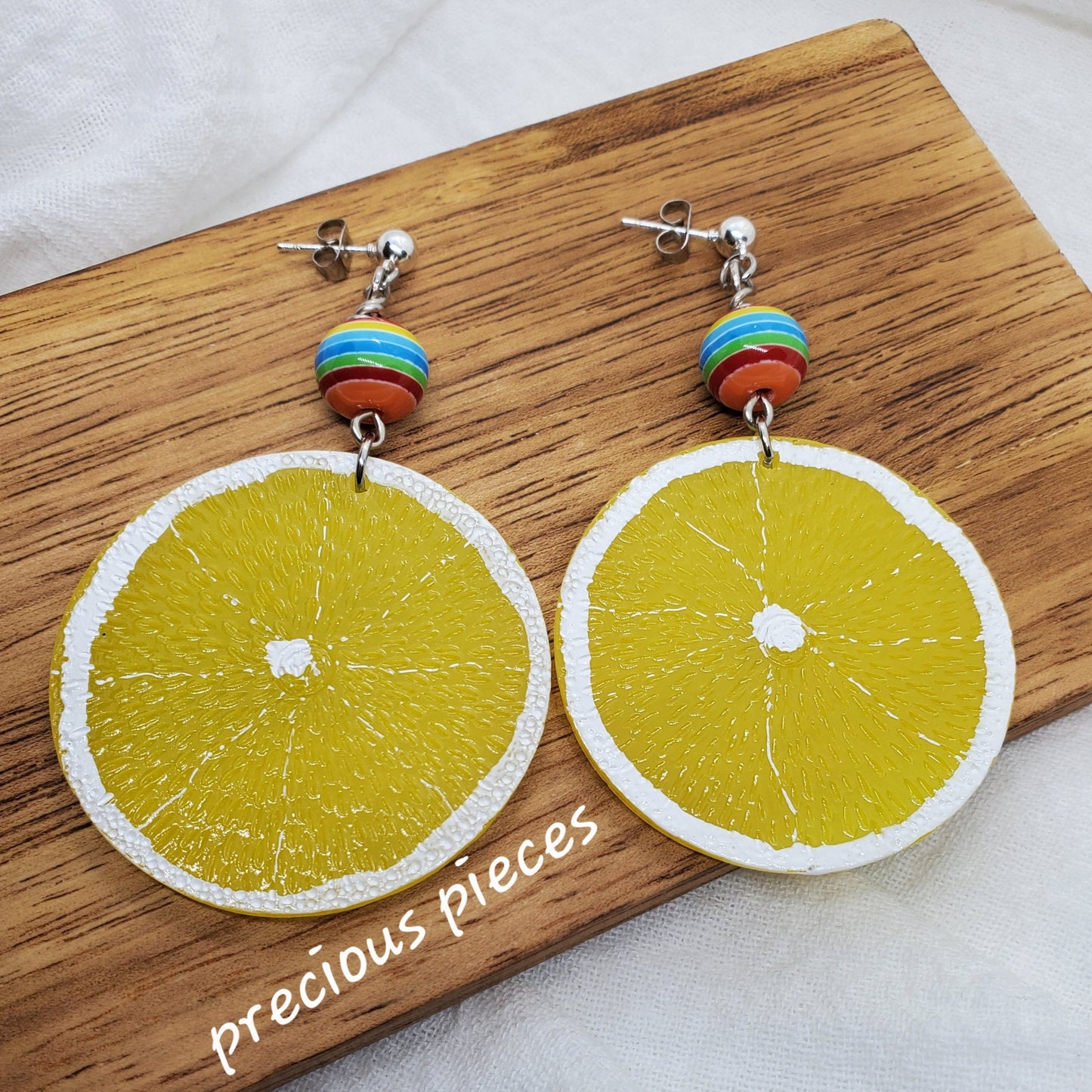 Lemon Slice Earrings