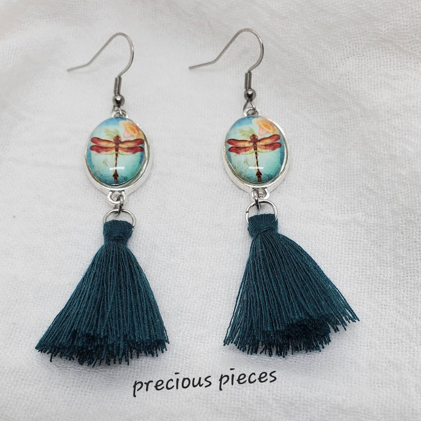 Dragonfly Tassel Earrings (click for more colors)