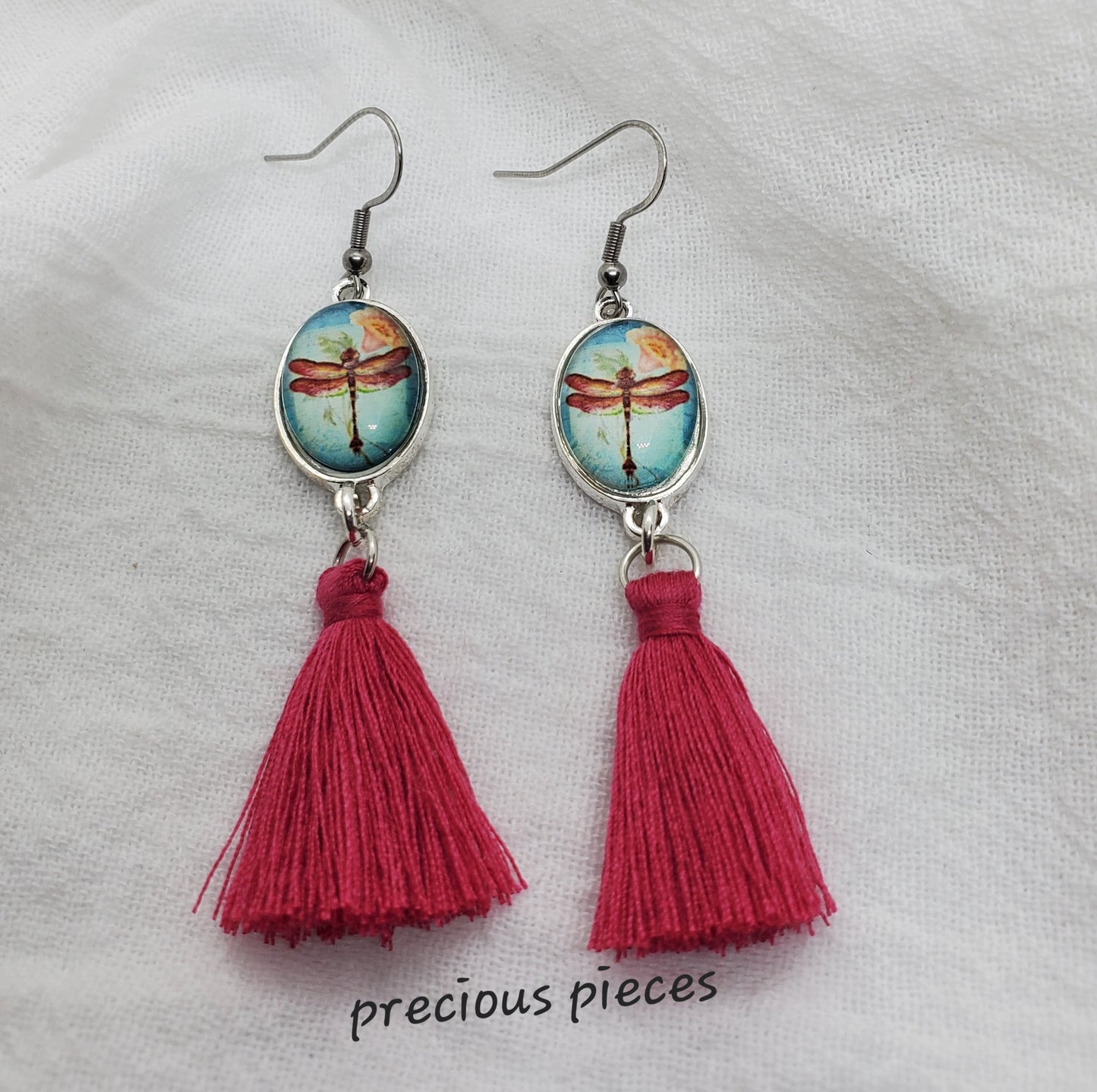 Dragonfly Tassel Earrings (click for more colors)