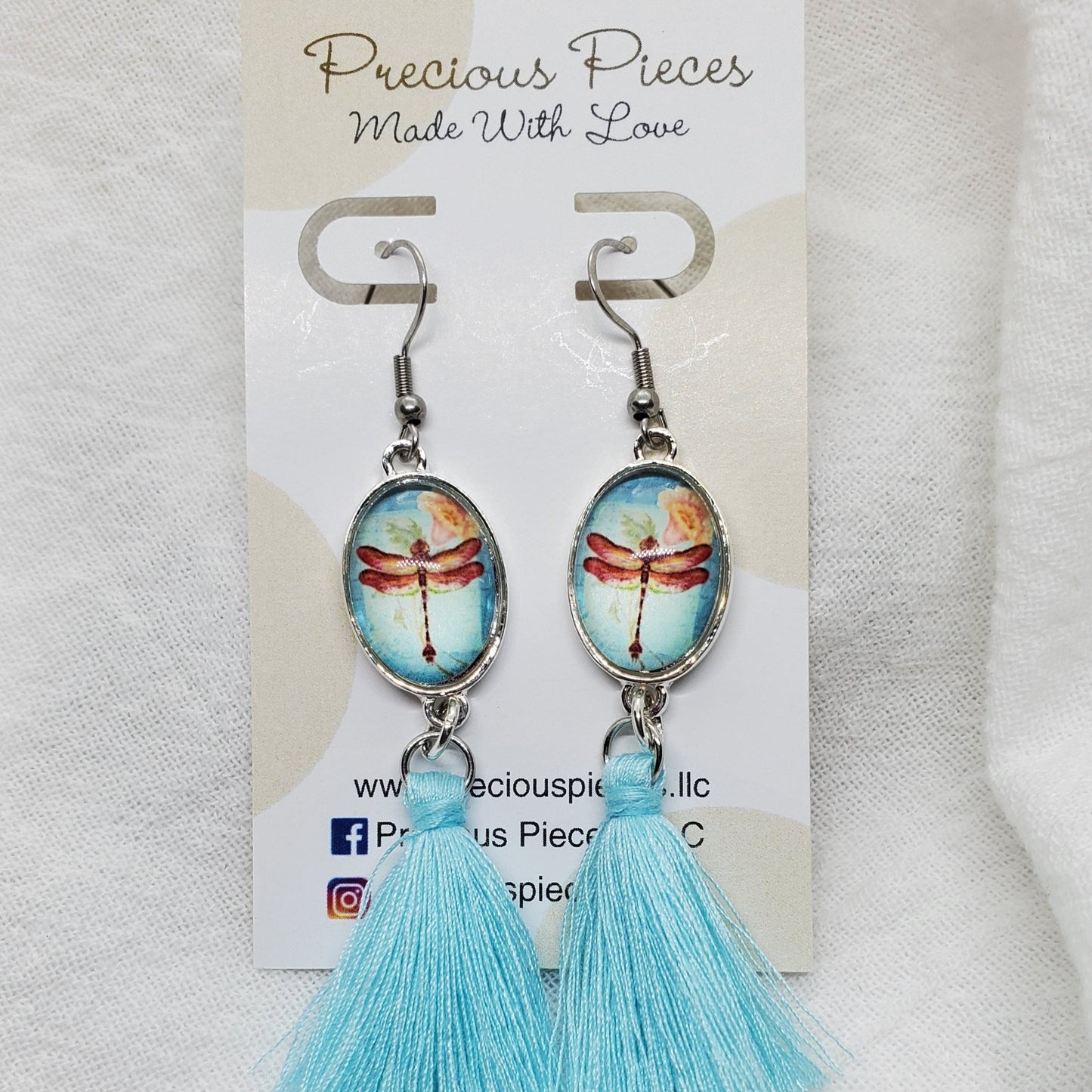Dragonfly Tassel Earrings (click for more colors)