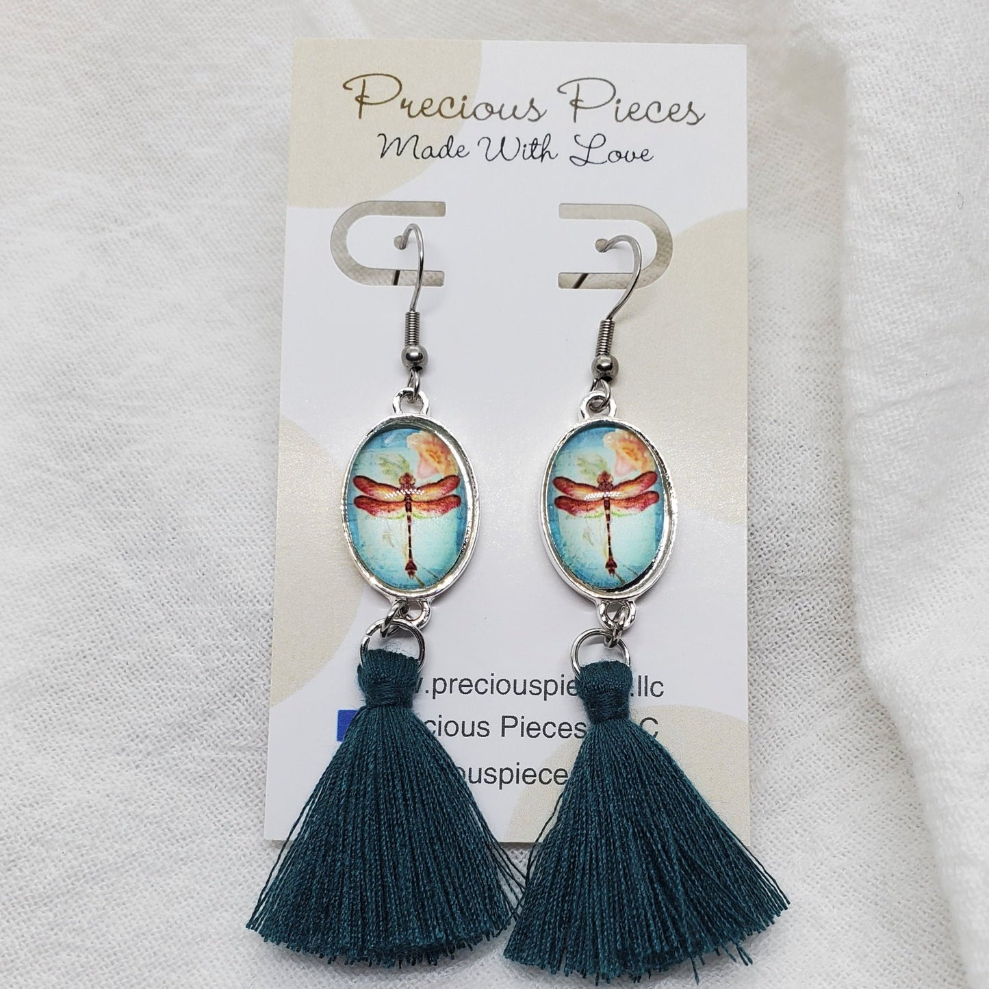 Dragonfly Tassel Earrings (click for more colors)