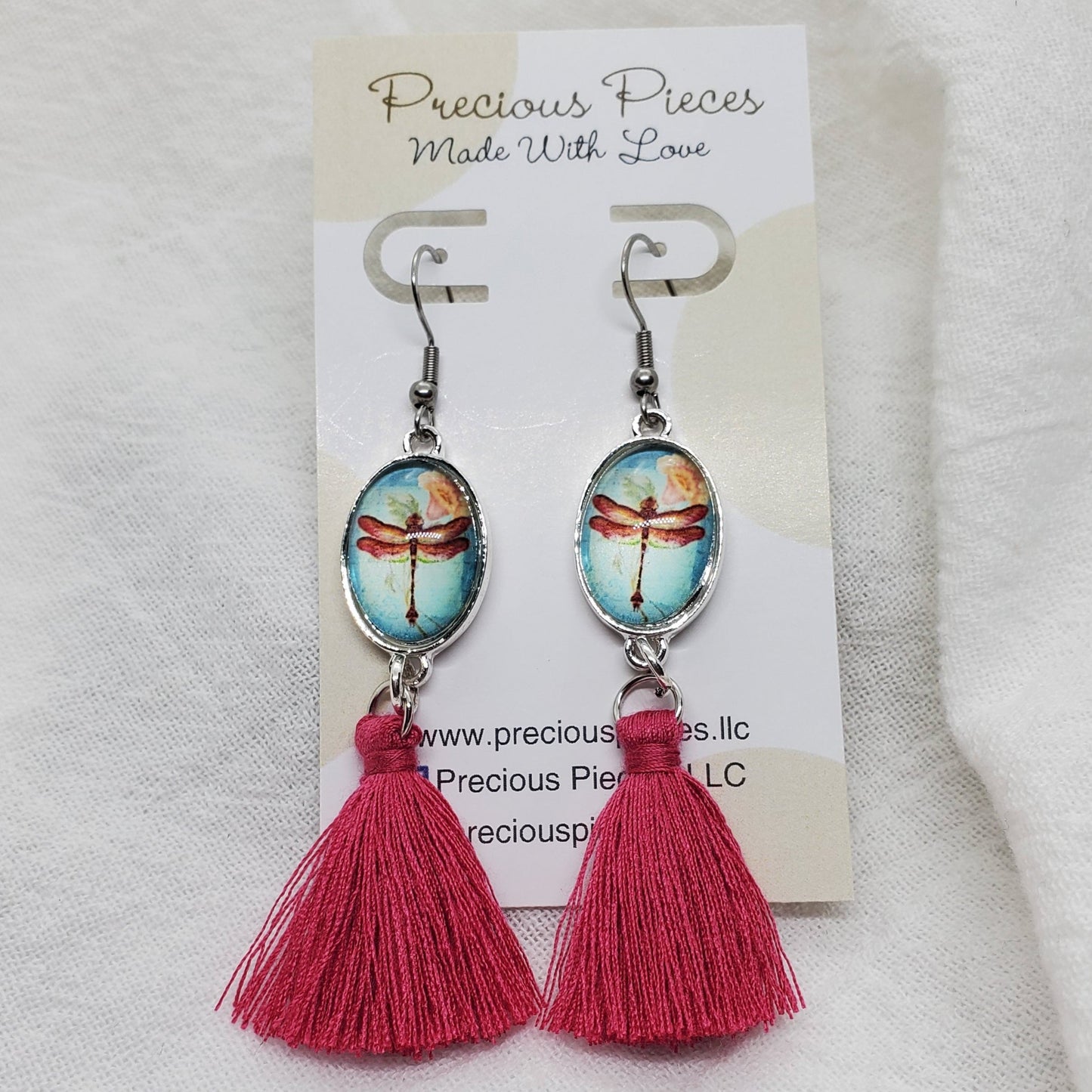 Dragonfly Tassel Earrings (click for more colors)