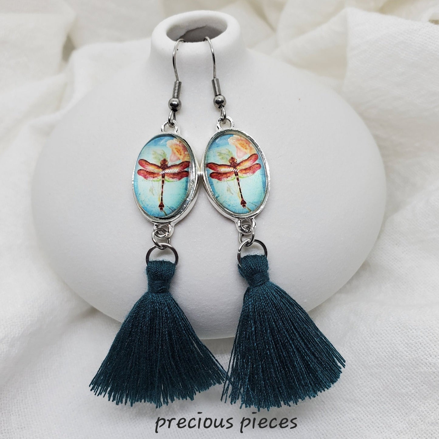 Dragonfly Tassel Earrings (click for more colors)