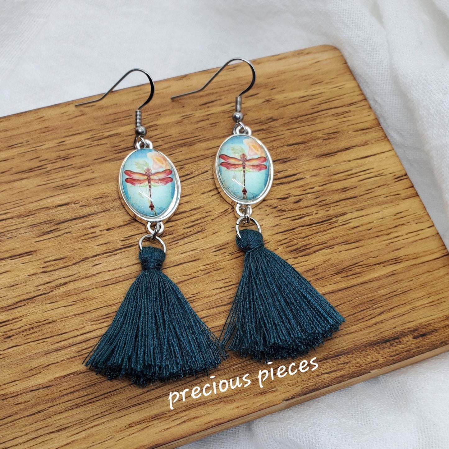 Dragonfly Tassel Earrings (click for more colors)