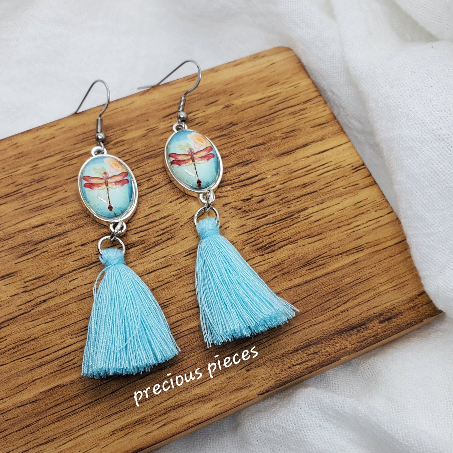 Dragonfly Tassel Earrings (click for more colors)