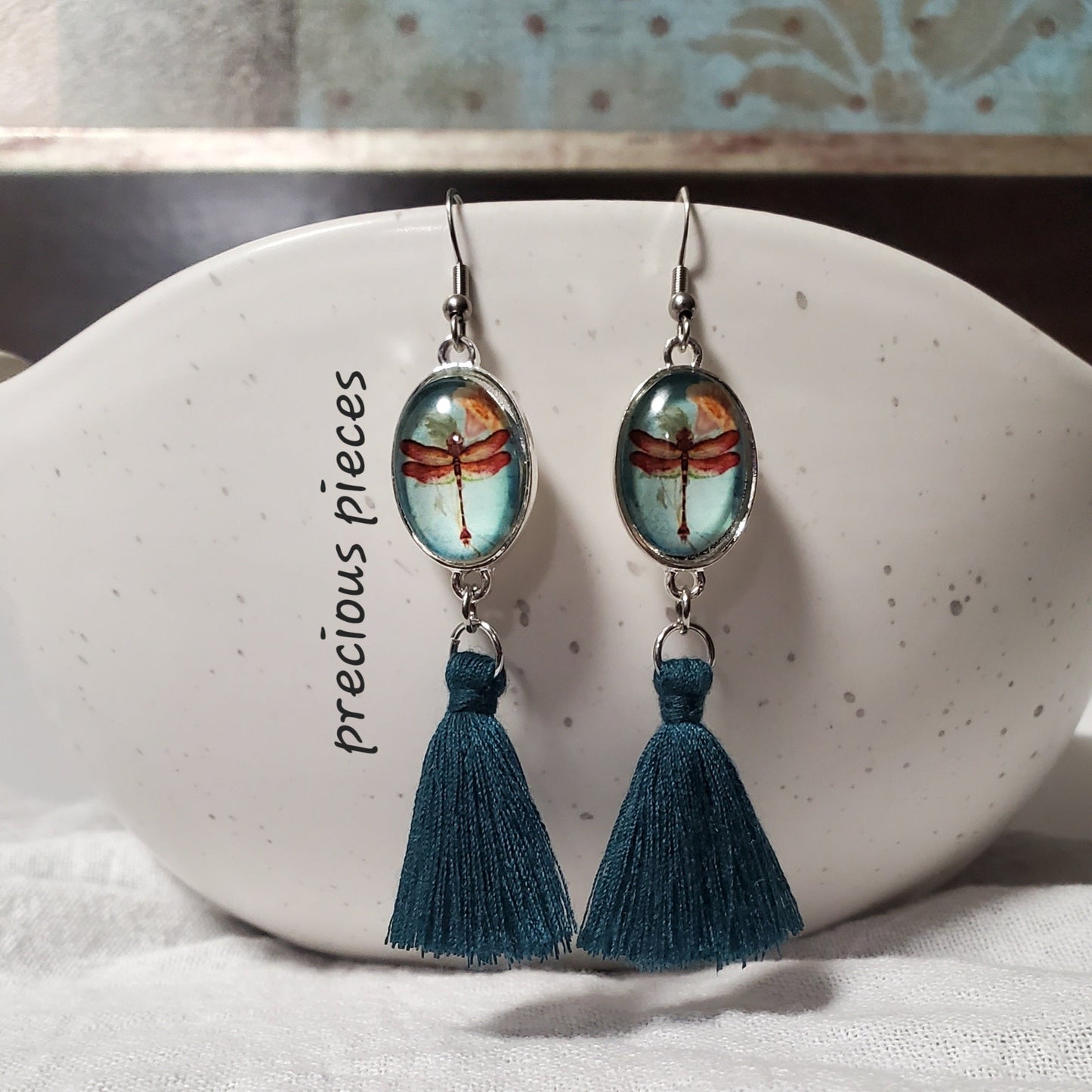 Dragonfly Tassel Earrings (click for more colors)