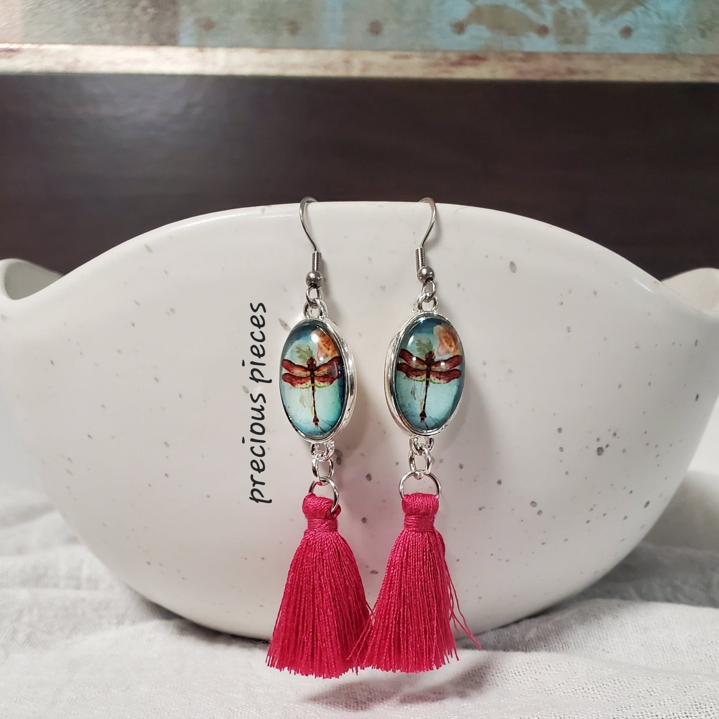 Dragonfly Tassel Earrings (click for more colors)