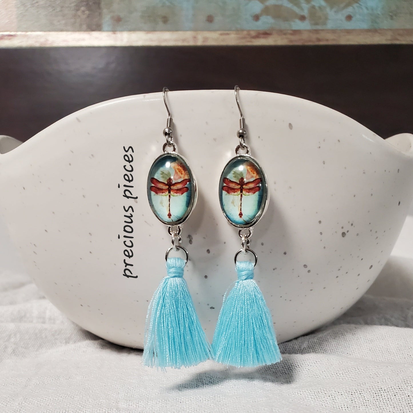 Dragonfly Tassel Earrings (click for more colors)