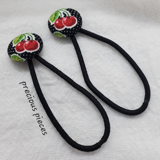 Cherry Button Hair Accessories